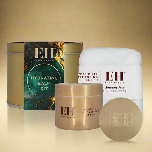 Emma Hardie Hydrating Balm Gift Set, moringa cleansing balm, skincare gift set