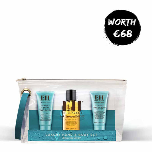 Emma Hardie Luxury Hand & Body Set | Skincare | Handcare | Christmas | body wash | bath oil | shower oil | body butter | hand cream 