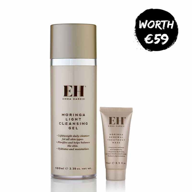 Emma Hardie Moringa Light Cleansing Gel + FREE Moringa Renewal Treatment Mask 15ml