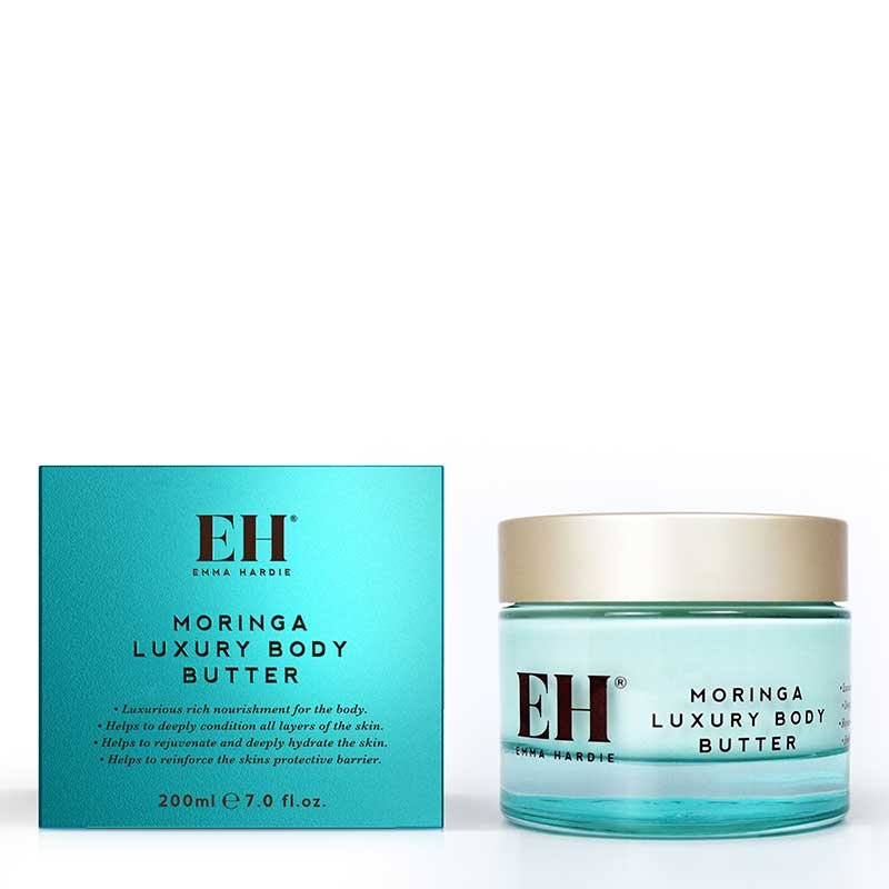 Emma Hardie Moringa Luxury Body Butter | rejuvenating | conditions | skin | reinforces | protective barrier | radiant | supple | complexion | luxurious | rich | nourishment | body