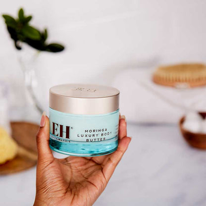 Emma Hardie Moringa Luxury Body Butter | rejuvenating | conditions | skin | reinforces | protective barrier | radiant | supple | complexion | luxurious | rich | nourishment | body