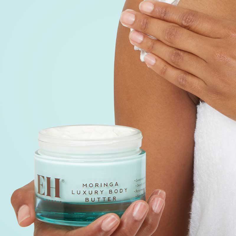 Emma Hardie Moringa Luxury Body Butter | rejuvenating | conditions | skin | reinforces | protective barrier | radiant | supple | complexion | luxurious | rich | nourishment | body