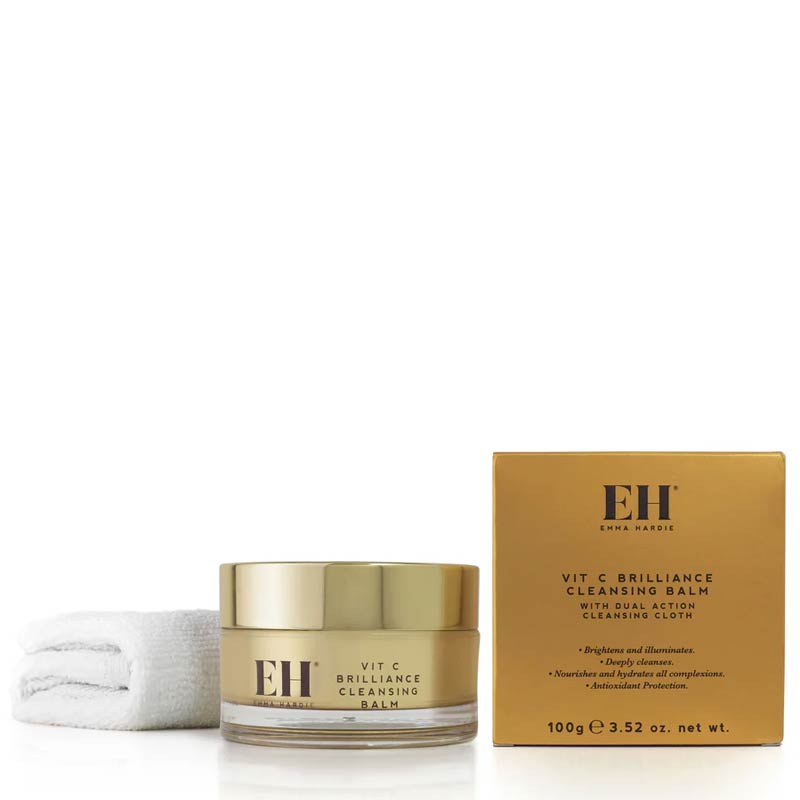 Emma Hardie Vit C Brilliance Cleansing Balm with Dual Action Cleansing Cloth 100g