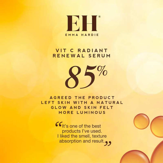 Emma Hardie Vit C Radiant Renewal Serum reviews and clinical trials