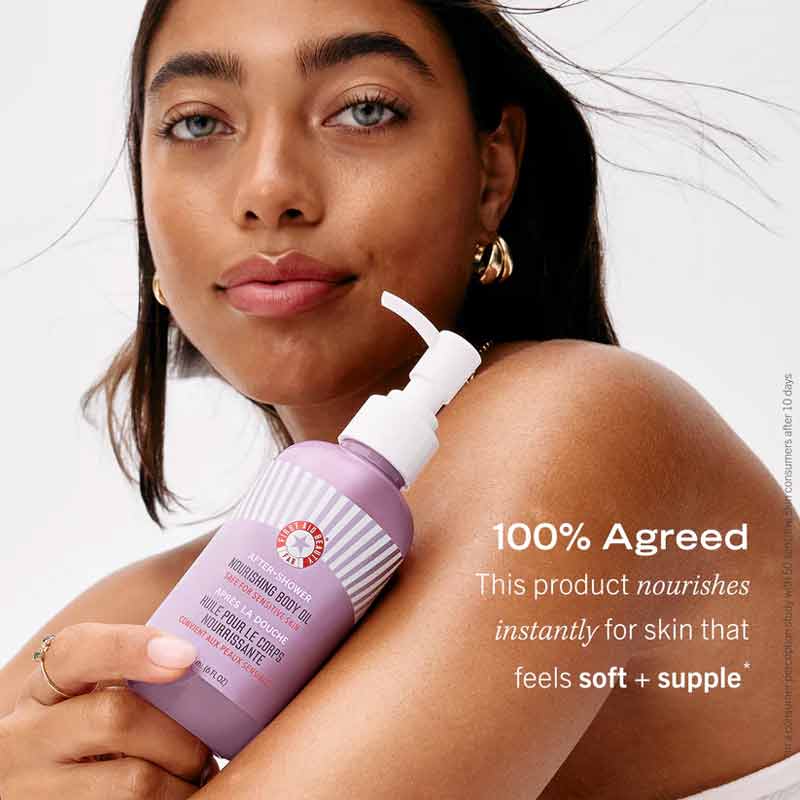 First Aid Beauty After Shower Nourishing Body Oil Claims