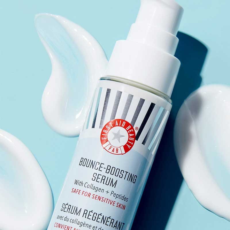 First Aid Beauty Bounce Boosting Serum with Collagen + Peptides | First aid beauty | Skincare | serum for sensitive skin | Bounce serum | Collagen serum 