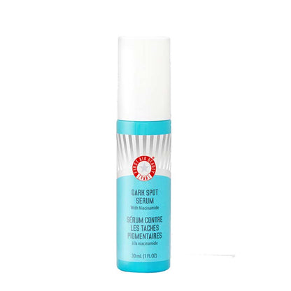 First Aid Beauty | Dark Spot Serum | Niacinamide | hydrating serum | targets dark spots | reduces sunspots | reduces hyperpigmentation | reduces discolouration | reduces post-acne marks | brighter skin tone | even skin tone | gentle formula | improves skin tone | smooth skin | healthy-looking skin