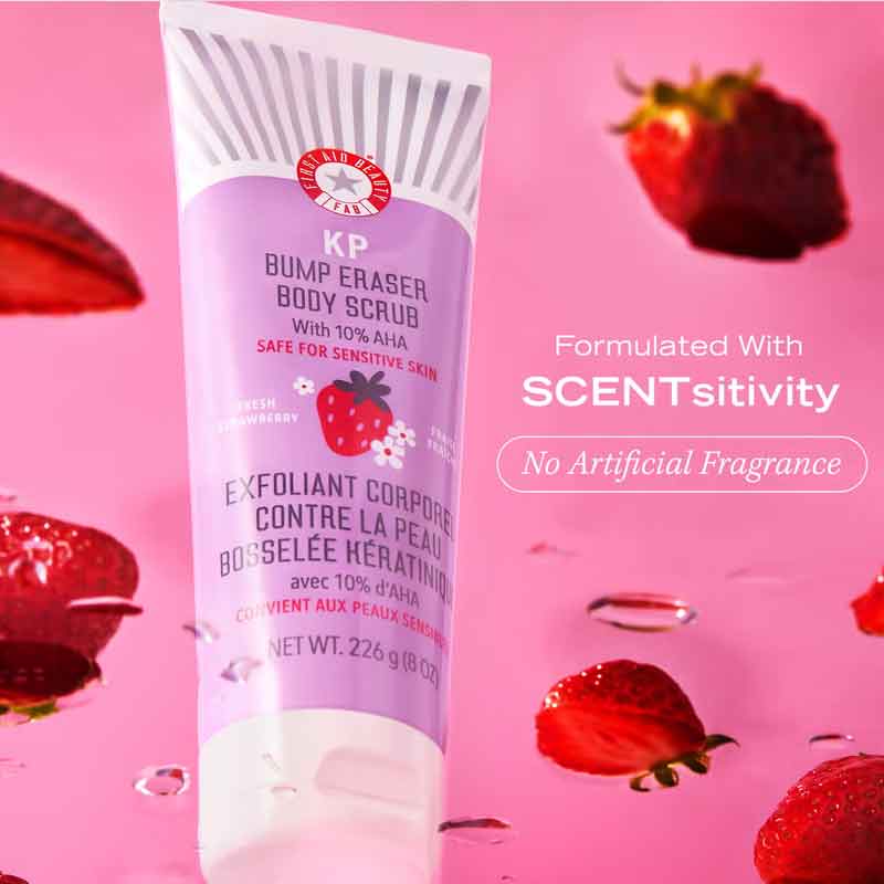 First Aid Beauty KP Bump Eraser Body Scrub, rough skin