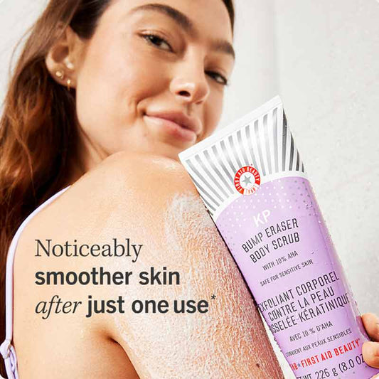 First Aid Beauty KP Bump Eraser Body Scrub with 10% AHA