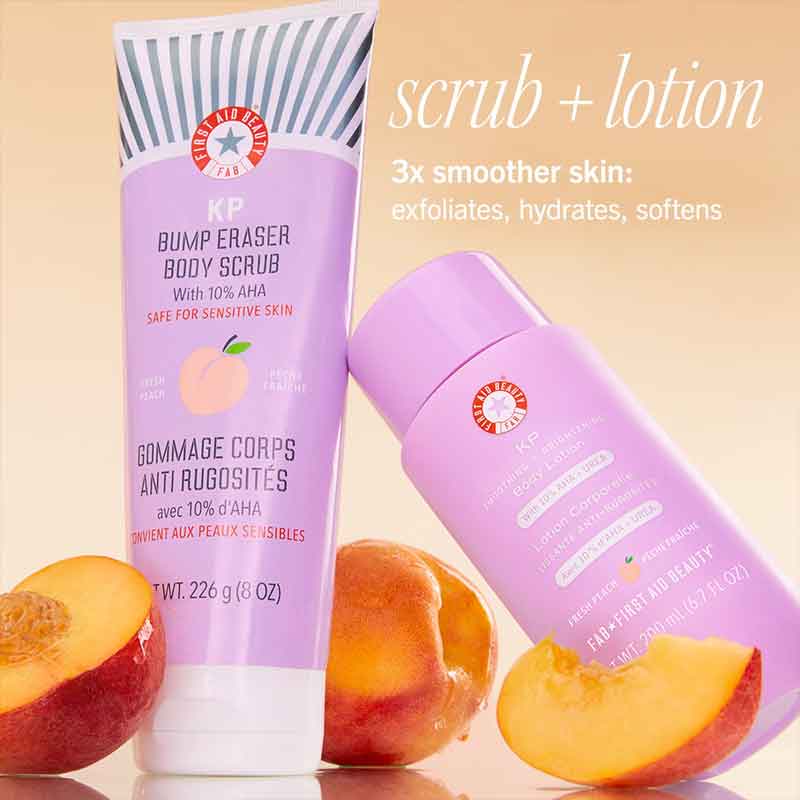 First Aid Beauty KP Smoothing + Brightening Body Lotion Peach