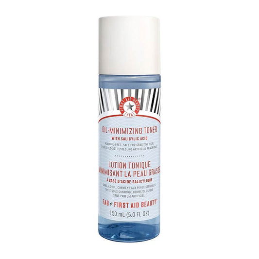 First Aid Beauty Oil-Minimizing Toner with Salicylic Acid | vegan toner | cleanser | Salicylic Acid | With Hazel | controls shine