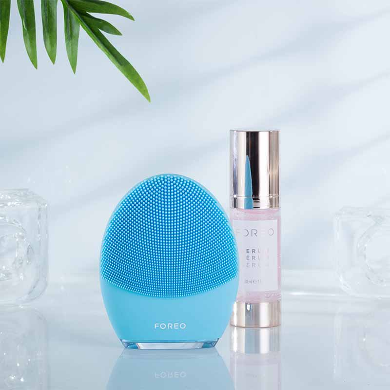 Foreo | Luna 3 | 2-in-1 | facial | cleansing device | velvety soft | silicone | gentle | firming | hygienic | massage | active ingredients | deep | skin | dead skin cells | reduce breakouts | healthier | younger radiant | refreshed | normal | combination | sensitive