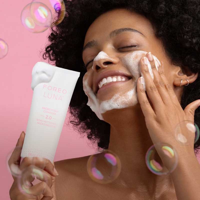 Foreo Luna 2.0 Micro Foam Cleanser, non-stripping face wash, moisturising face cleanser