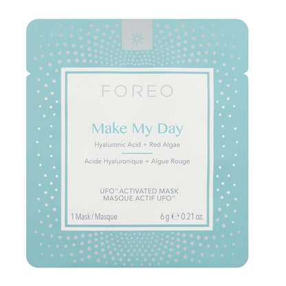Foreo | UFO | Make My Day | luxurious | anti-pollution | hydrating | dry skin | face masks | 90-second | treatment | nourished | protected | healthy | brighten | red algae | hyaluronic acid
