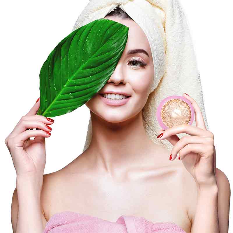 Foreo | UFO | smart | facial treatment | device | handheld | spa | home | all skin types | all skin tones | all ages | target | specific | skin issues | enhance | complexion