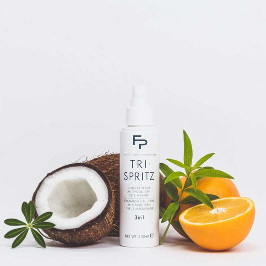 Formulae Prescott | Tri Spritz | Mini | multi-purpose | mist | cellular repair | anti-pollution | shield | set makeup | Tri-Spritz | skincare needs | stresses | daily defence | hydrates | strengthens | conditions