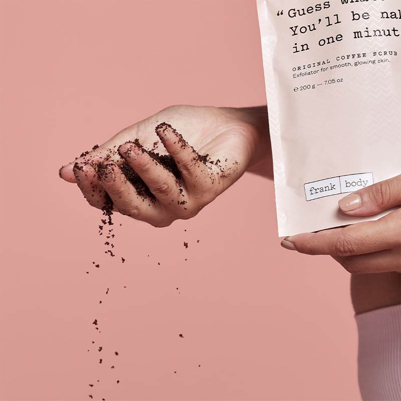 Frank Body Original Coffee Scrub | smooth | skin | gentle | exfoliation | effective | breakouts | scars | cellulite | glow girl 