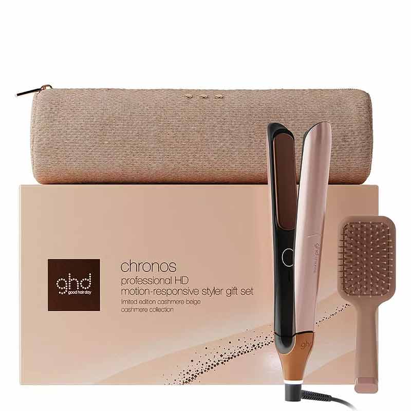 ghd Chronos Hair Straightener Festive Gift Set In Cashmere Beige Product image