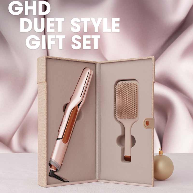 ghd Duet Style 2-in-1 Hot Air Styler Gift Set Limited Edition Cashmere Beige In case