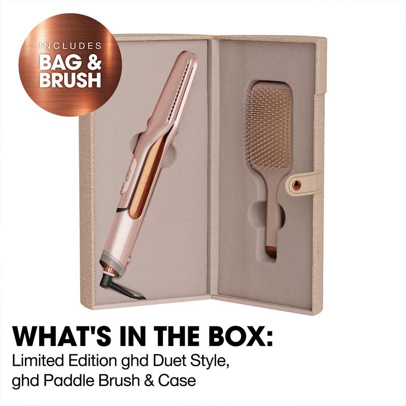 What's Included with the ghd Duet Style 2-in-1 Hot Air Styler Gift Set Limited Edition Cashmere Beige