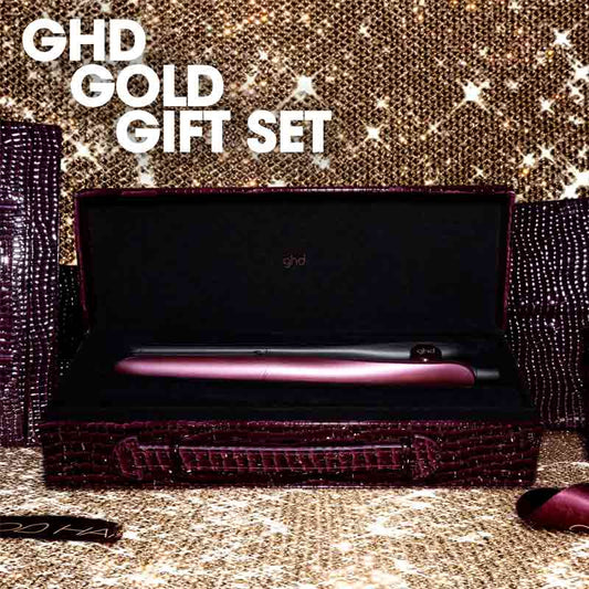 ghd Gold Hair Straightener Cherry Chic Limited Edition Gift Set With Travel Case