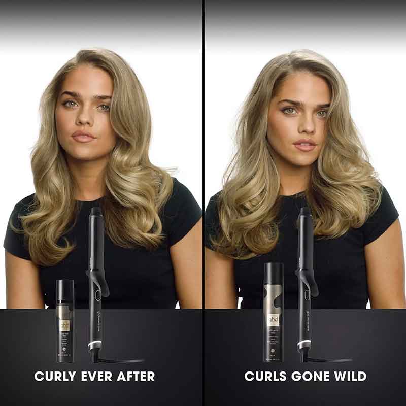 ghd Chronos Curve Grand Curl Tong before & after