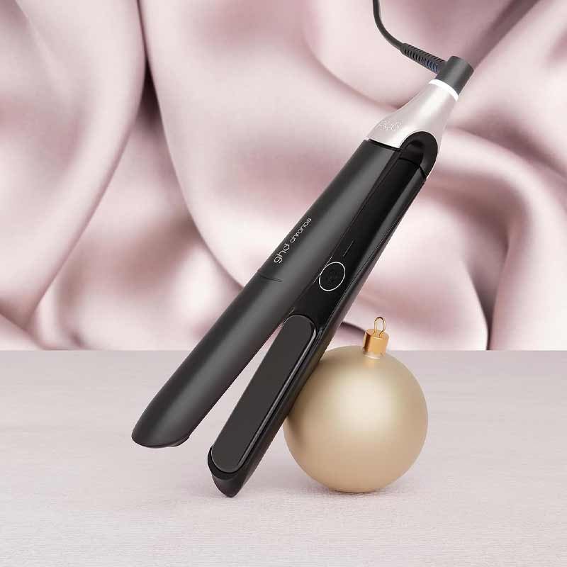 ghd Chronos Styler Black with Christmas Bauble