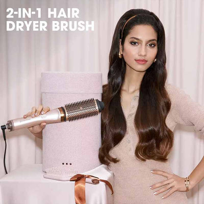 ghd Duet Blowdry Professional 2-In-1 Hair Dryer Brush Limited Edition Cashmere Beige Infographic