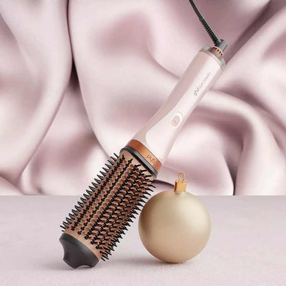 ghd Duet Blowdry Professional 2-In-1 Hair Dryer Brush Limited Edition Cashmere Beige with Christmas Bauble