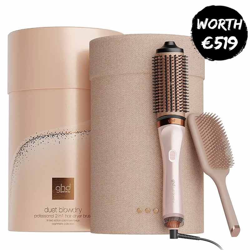 ghd Duet Blowdry Professional 2-In-1 Hair Dryer Brush Limited Edition Cashmere Beige