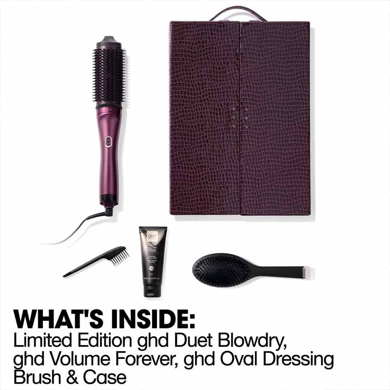 ghd Duet Blowdry Professional 2-In-1 Hair Dryer Brush Limited Edition Cherry Chic Collection