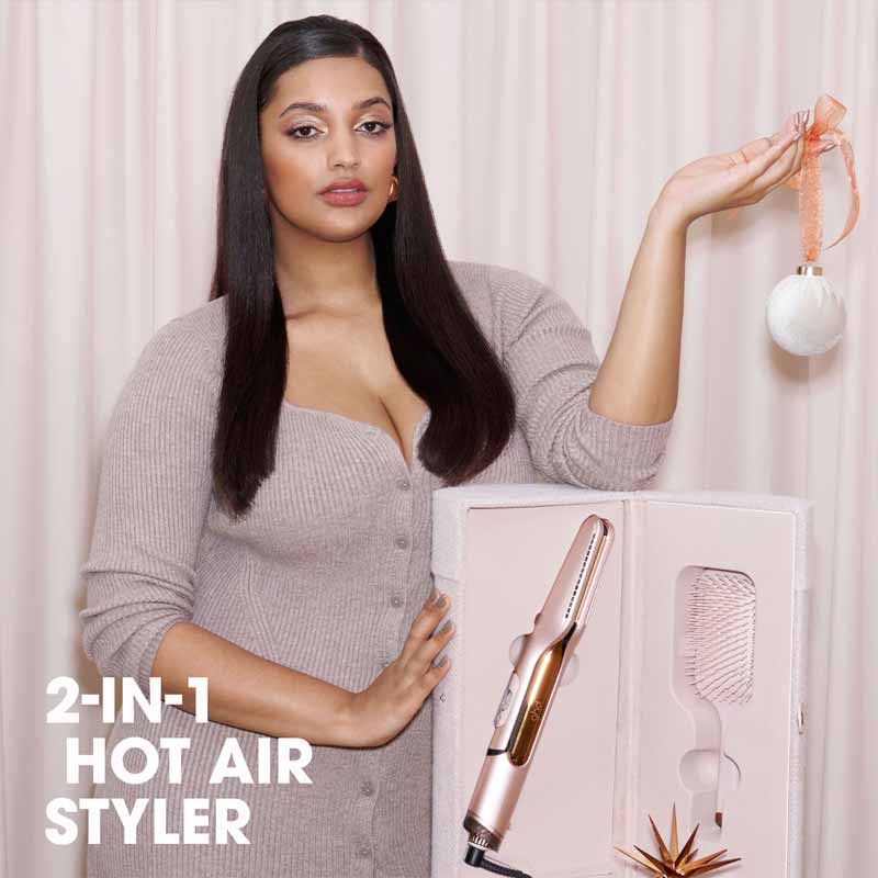 ghd Duet Style 2-in-1 Hot Air Styler Gift Set Limited Edition Cashmere Beige Christmas image
