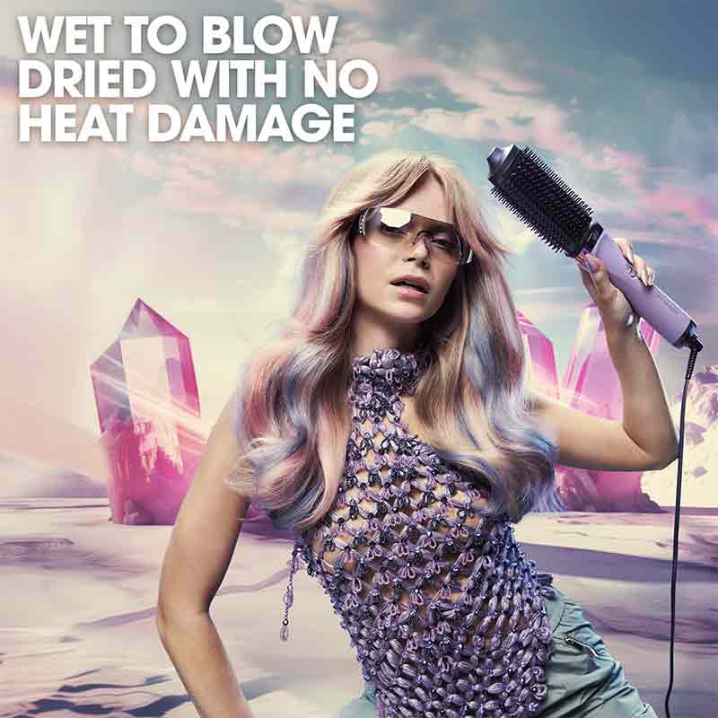 ghd Futurescape Limited Edition Duet Blowdry Hair Dryer Brush, wet hair hot brush