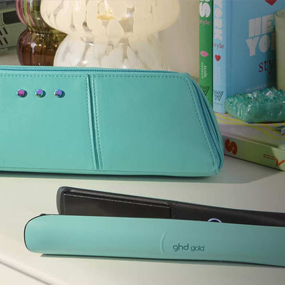 ghd, ghd Futurescape Limited Edition Gold Hair Straightener in Mystic Aqua, ghd gold hair straightener