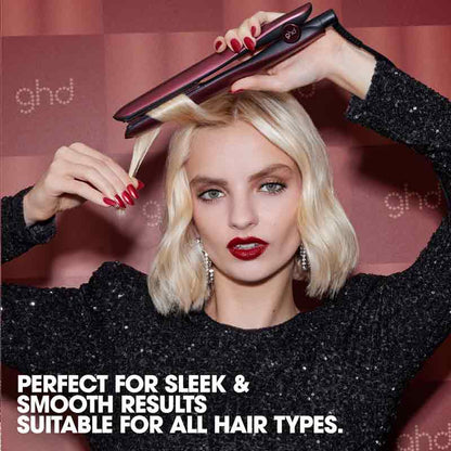 ghd Gold Hair Straightener Cherry Chic Limited Edition Gift Set With Travel Case