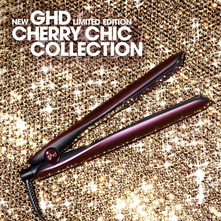 ghd Gold Hair Straightener Cherry Chic Limited Edition Gift Set With Travel Case