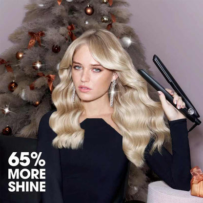 ghd Gold Hair Straightener Gift Set with Paddle Brush & Heat Resistant Bag Shine Claims