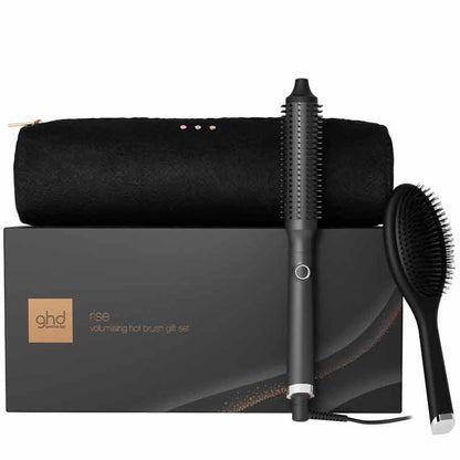 ghd Rise Hot Brush Gift Set Black with Brush & Heat Resistant Bag