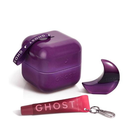 Ghost Deep Night 10ml Perfume + Peptide Lip Serum Keyring Product Image White Background