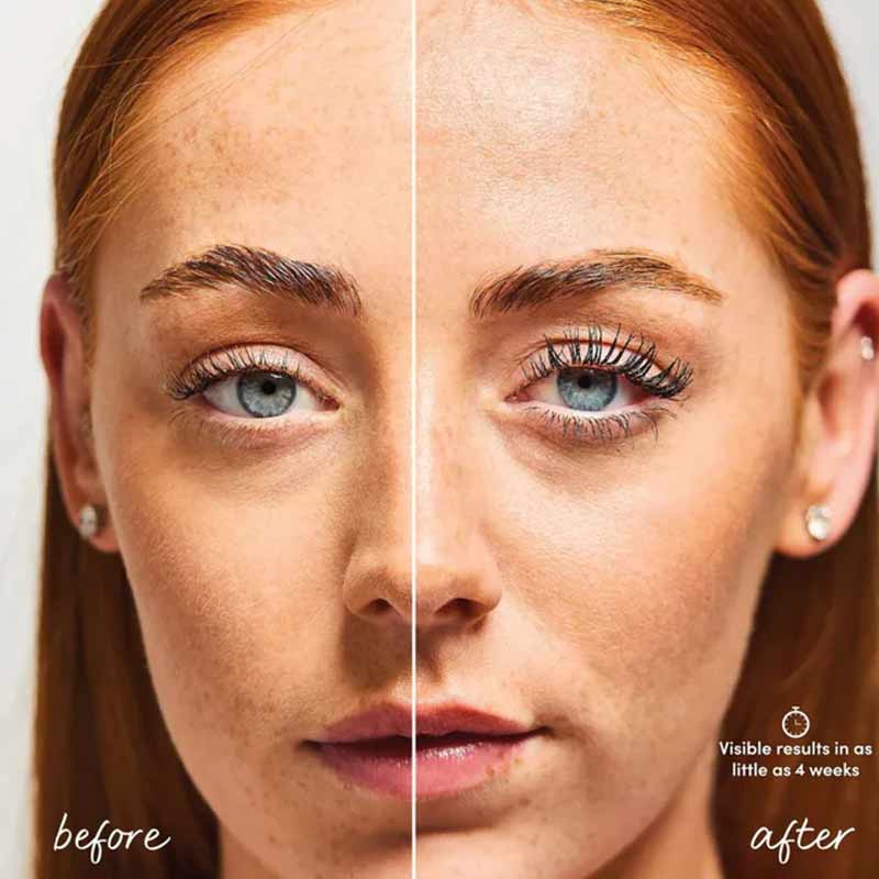 Glow For It Growth Lash Focus Mascara Before And After Results