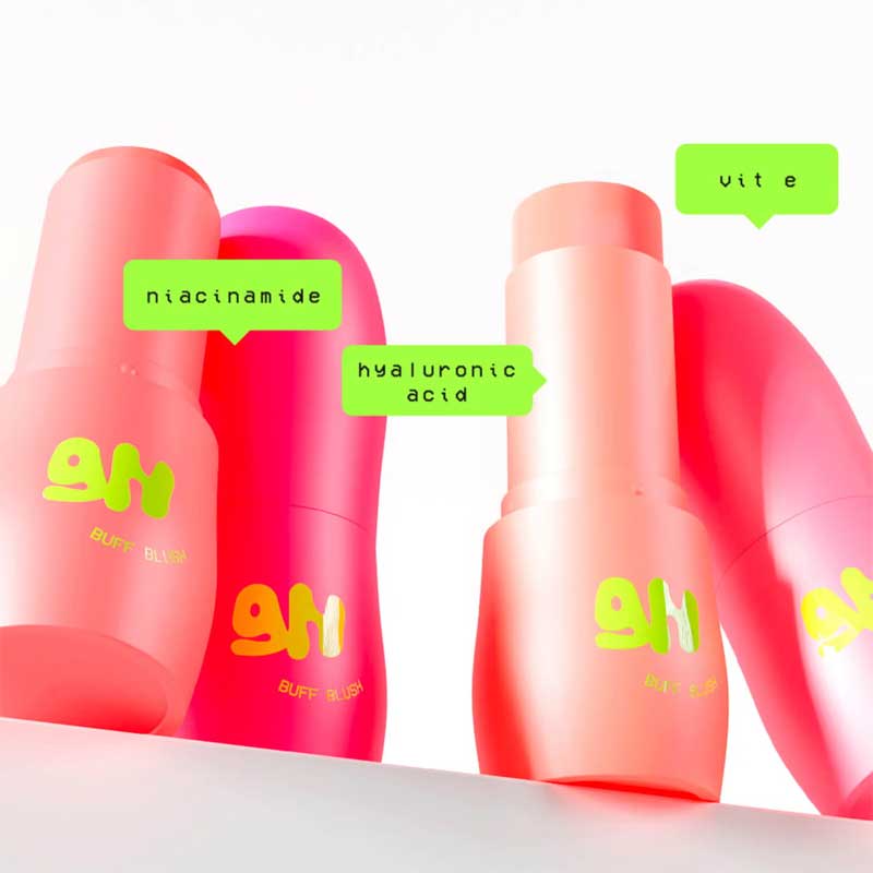 Glow Hub Buff Blush Stick |  Infused with Niacinamide, Hyaluronic Acid, and Vitamin E | Provides hydration, smoothens, and protects