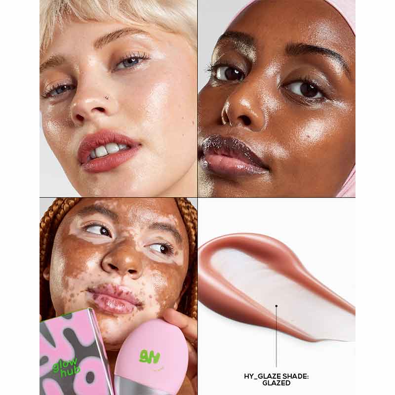 Glow Hub Hy Glaze Face Frosting Serum Drops Glazed