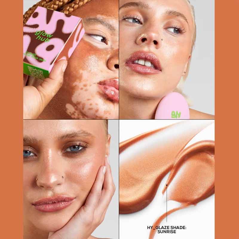 Glow Hub Hy Glaze Face Frosting Serum Drops Sunrise
