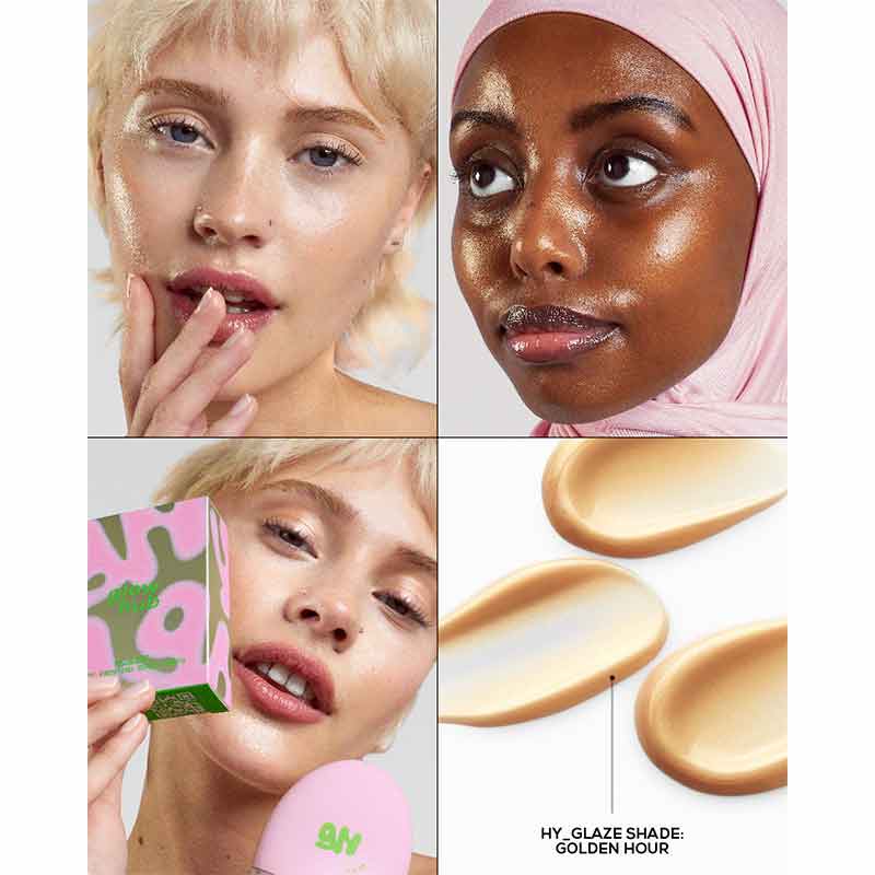 Glow Hub Hy Glaze Face Frosting Serum Drops Golden Hour