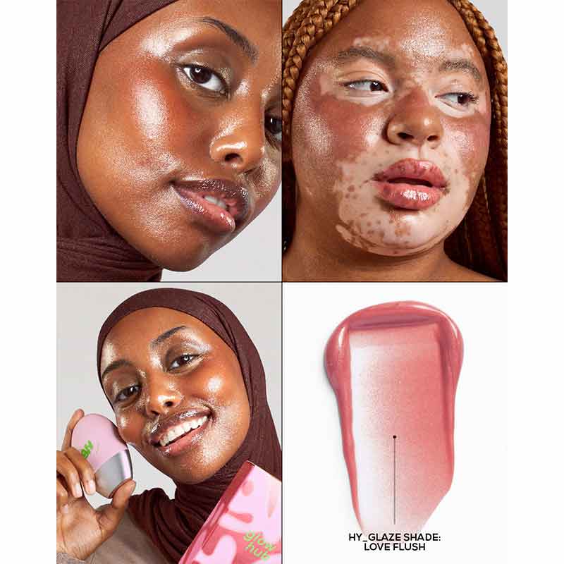 Glow Hub Hy Glaze Face Frosting Serum Drops Love Flush