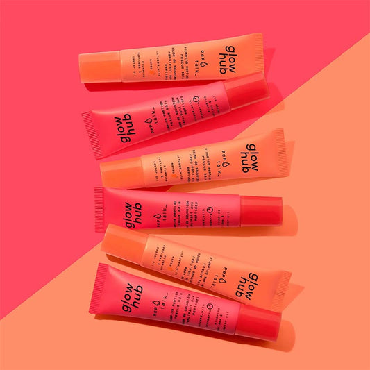 Glow Hub Pep Talk Plumping Peptide Rescue Balm - Cranberry | hydrating lip balm cranberry flavour