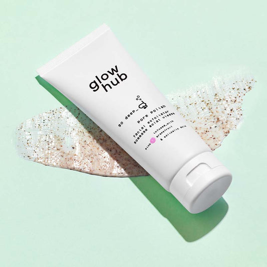 Glow Hub Pore Polish Facial Exfoliator | glow hub | face exfoliator | face scrub | vegan skincare