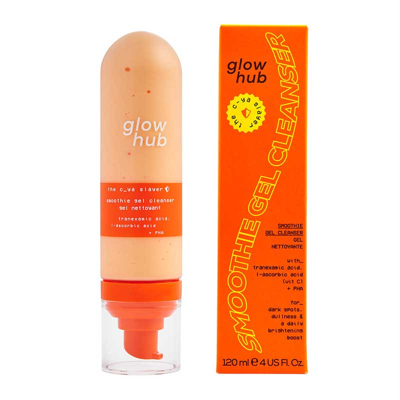Glow Hub The C-Ya Slayer Smoothie Gel Cleanser | Brightening Creamy Gel Cleanser | Protects, Evens Skin Tone, Hydrates, Tackles Dullness | With Vitamin C, Glycerin, and Gentle PHA | Brightens | Provides Essential Hydration