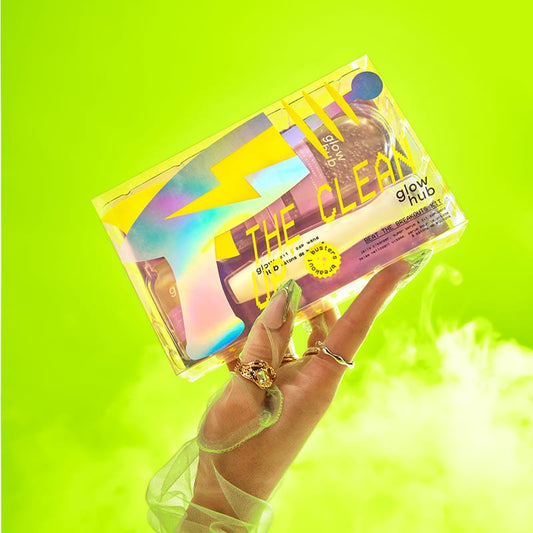 Glow Hub The Clean Up Beat the Breakouts Kit | Clear | Radiant | Powerful | Breakout-Fighting | Purifying | Brightening | Mini | Mighty