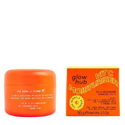 Glow Hub The Super_C Slayer Vit C Moisturiser | Vitamin C | Tranexamic Acid | Dark Spots and Dullness | Daily Moisture | Lightweight | Quick-Absorbing | Hydrates | Ideal for Daily Use